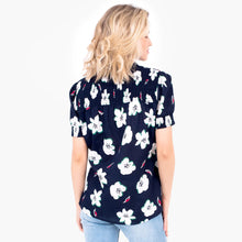 Load image into Gallery viewer, Brakeburn Navy Floating Lily Blouse