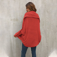 Load image into Gallery viewer, Red One Size Chunky Pleat Oversized Cardigan