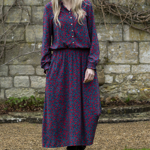 Lily & Me Chalk Red Haywood Dress Ditsy