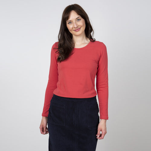 Lily & Me Chalk Red Layering Tee