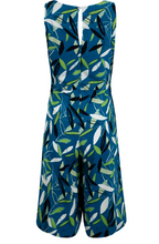 Load image into Gallery viewer, Weird Fish Roxi Ecovero Culotte Jumpsuit Deep Sea Blue