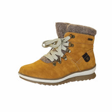 Load image into Gallery viewer, Lunar Light Tan Brogan Synthetic Suede Waterproof Ankle Boot
