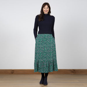 Lily & Me Green Witcombe Skirt Ditsy