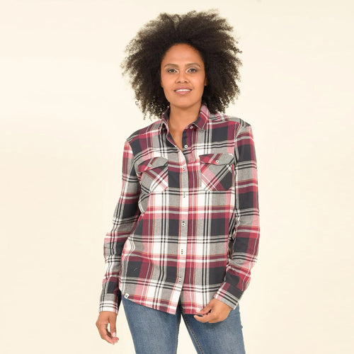 Brakeburn Cotton Checked Flannel Shirt