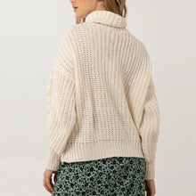 Load image into Gallery viewer, Italian Stone Oversized Cropped Roll Neck Jumper