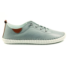 Load image into Gallery viewer, Lunar St Ives Leather Plimsoll Grey