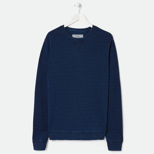 FatFace Mens Ingigo Textured Crew Neck Sweat