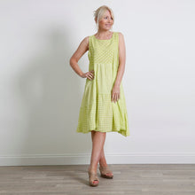 Load image into Gallery viewer, Goose Island Lime Three Pattern Print Dress
