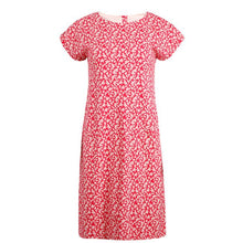 Load image into Gallery viewer, Weird Fish Tallahassee Organic Cotton Jersey Dress Berry