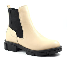 Load image into Gallery viewer, Lunar Taya Beige Leather Ankle Boot
