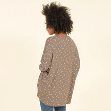 Load image into Gallery viewer, Brakeburn Grey Dotty Loose Fit Long Sleeve Top