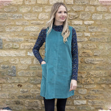 Load image into Gallery viewer, Lily &amp; Me Teal Carrie Cord Dress