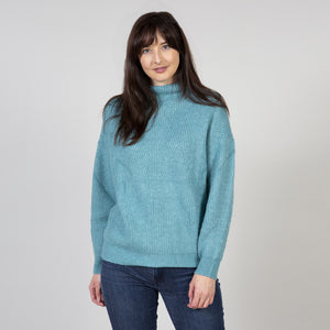 Lily & Me Teal Pointelle Jumper