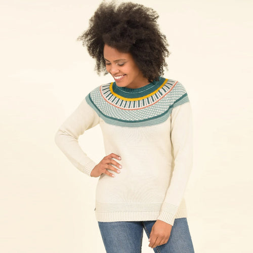 Brakeburn Stripe Fairisle Jumper