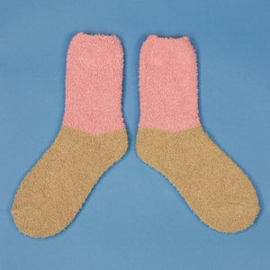 Powder Candy & Stone Fluffy Slipper Socks